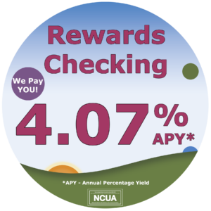 Rewards Checking we pay you 4.07% APY - annual percentage yield